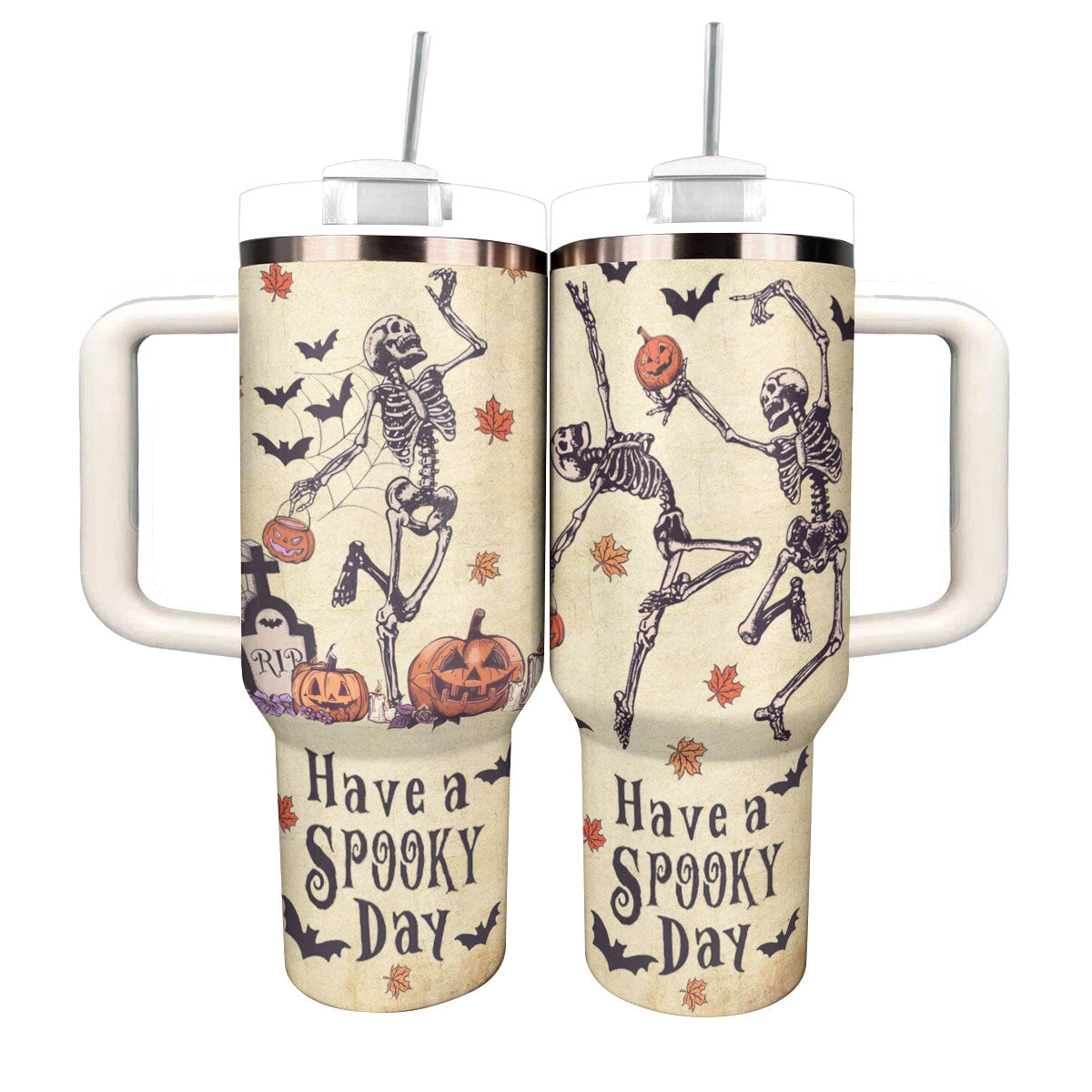 Shineful Tumbler Halloween Spooky Skeleton