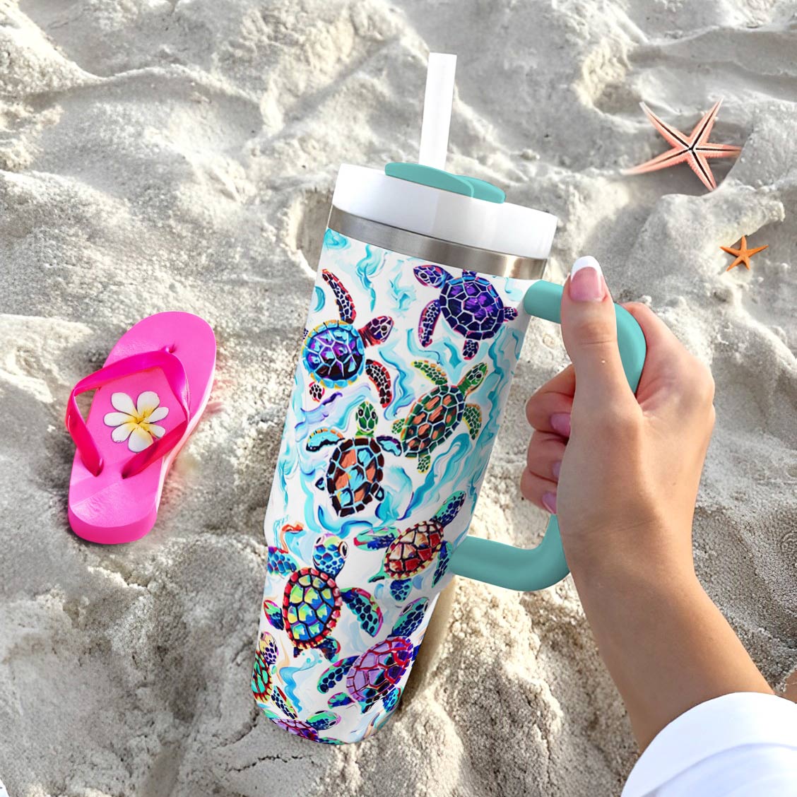 Shineful Tumbler Colorful Baby Sea Turtles