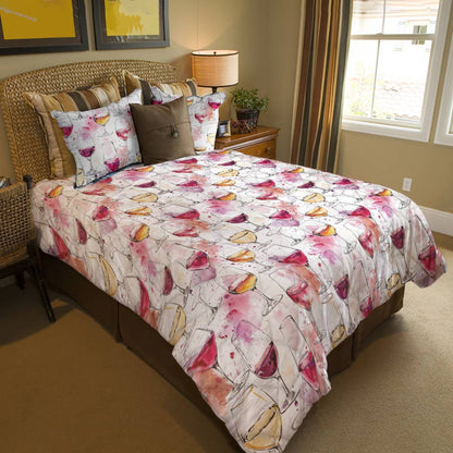 Shineful Quilt 3-Piece Set Beautiful Wine Lovely