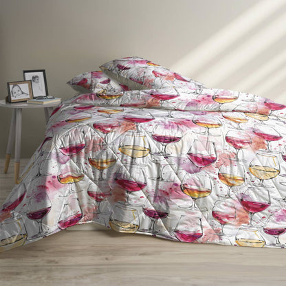 Shineful Quilt 3-Piece Set Beautiful Wine Lovely