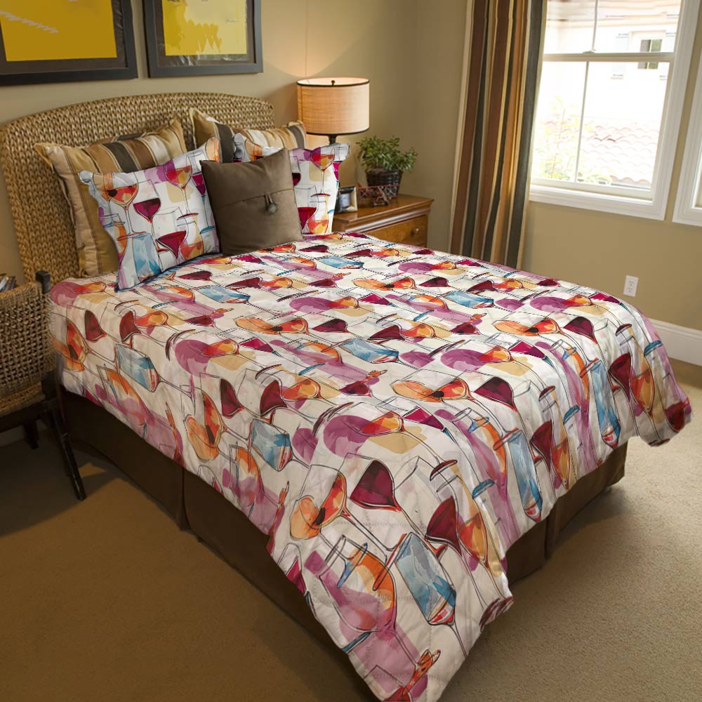 Shineful Quilt 3-Piece Set Wine Gorgeous Love