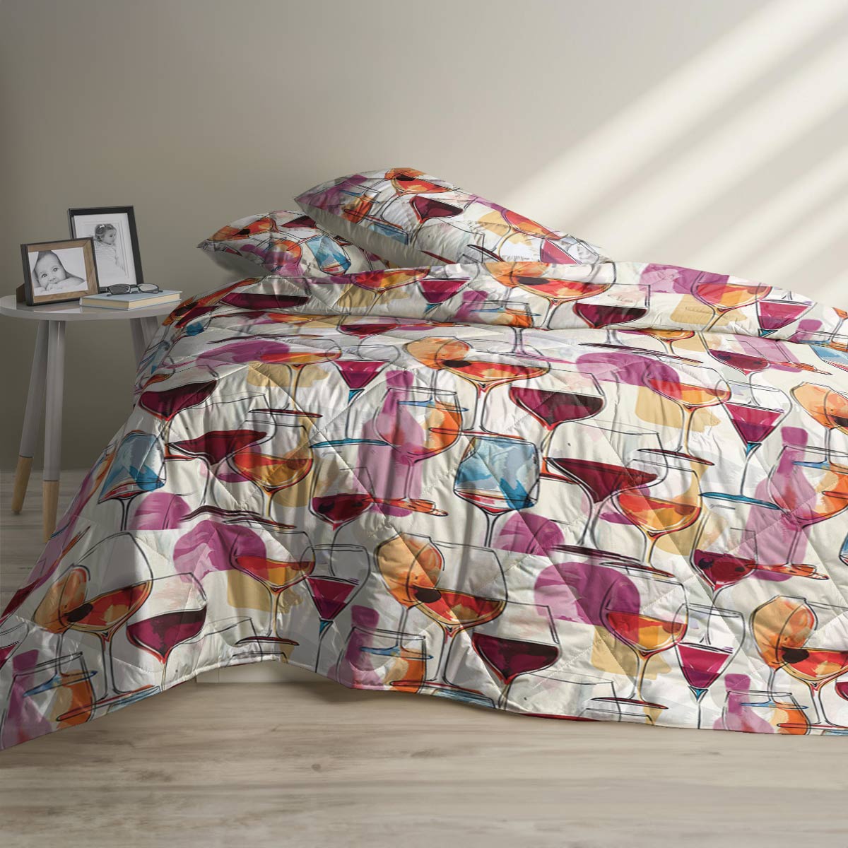 Shineful Quilt 3-Piece Set Wine Gorgeous Love