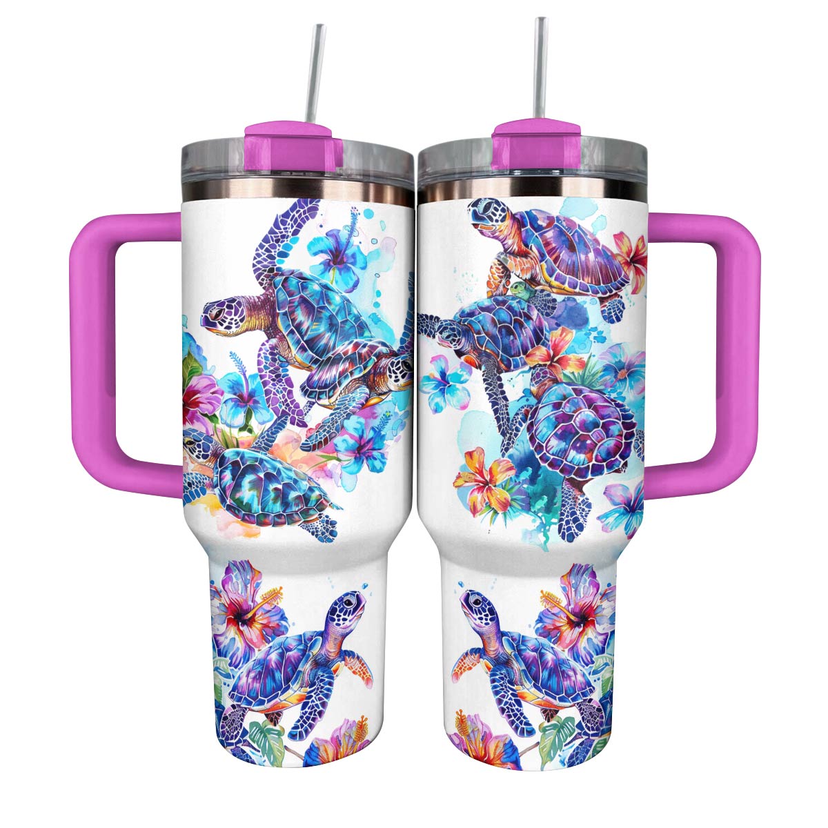 Shineful Tumbler Colorful Sea Turtles