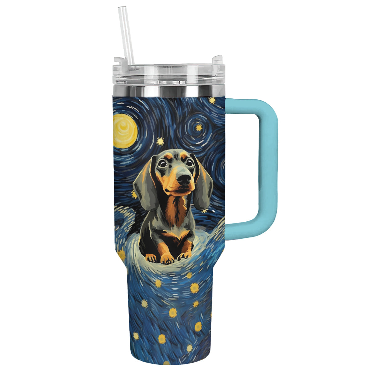 Shineful Tumbler Dachshund Starry Night