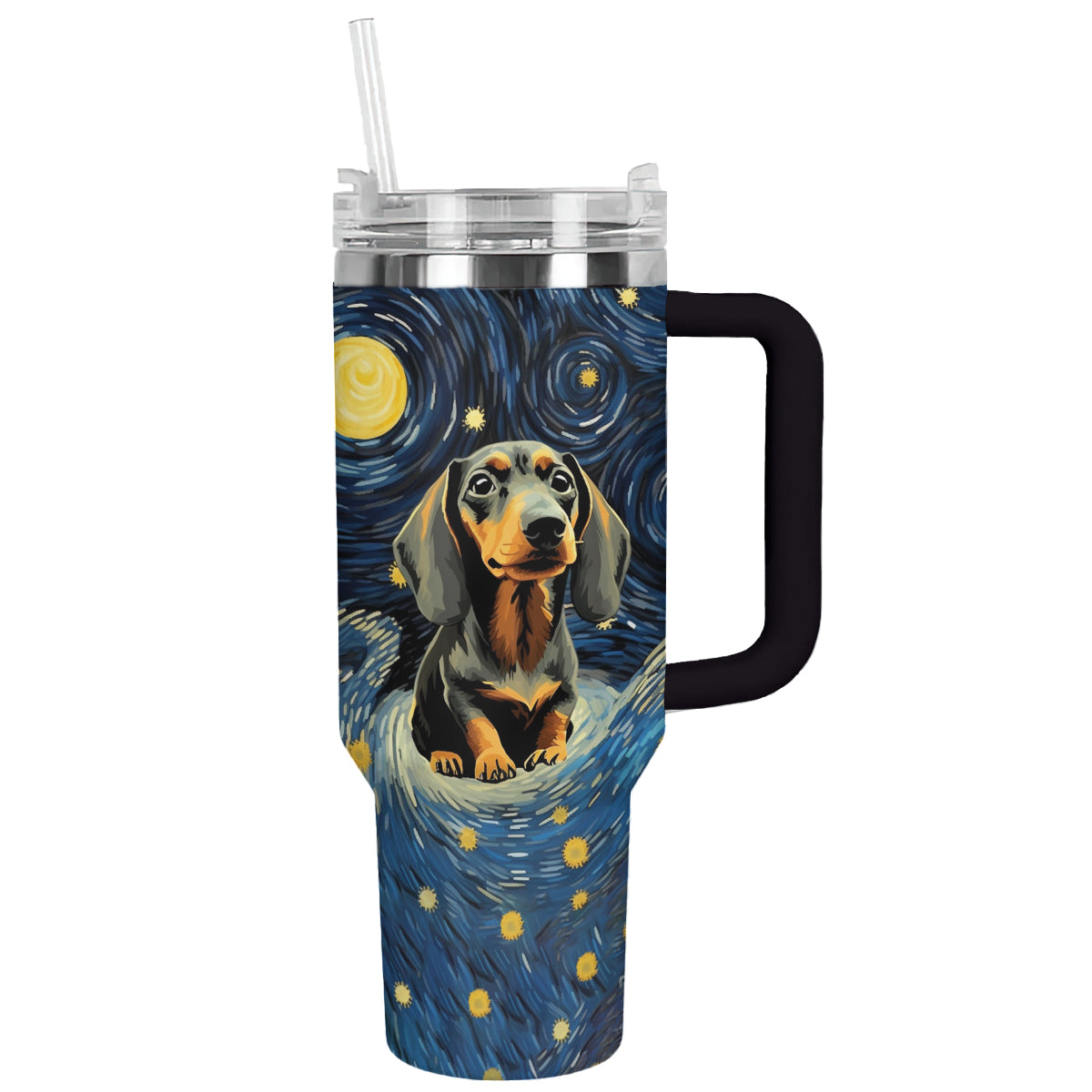 Shineful Tumbler Dachshund Starry Night