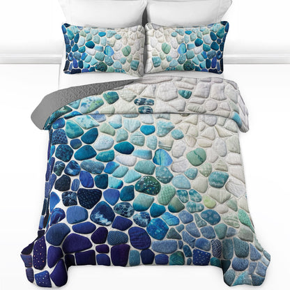 Shineful All Season Quilt 3-Piece Set Seaside Serenity