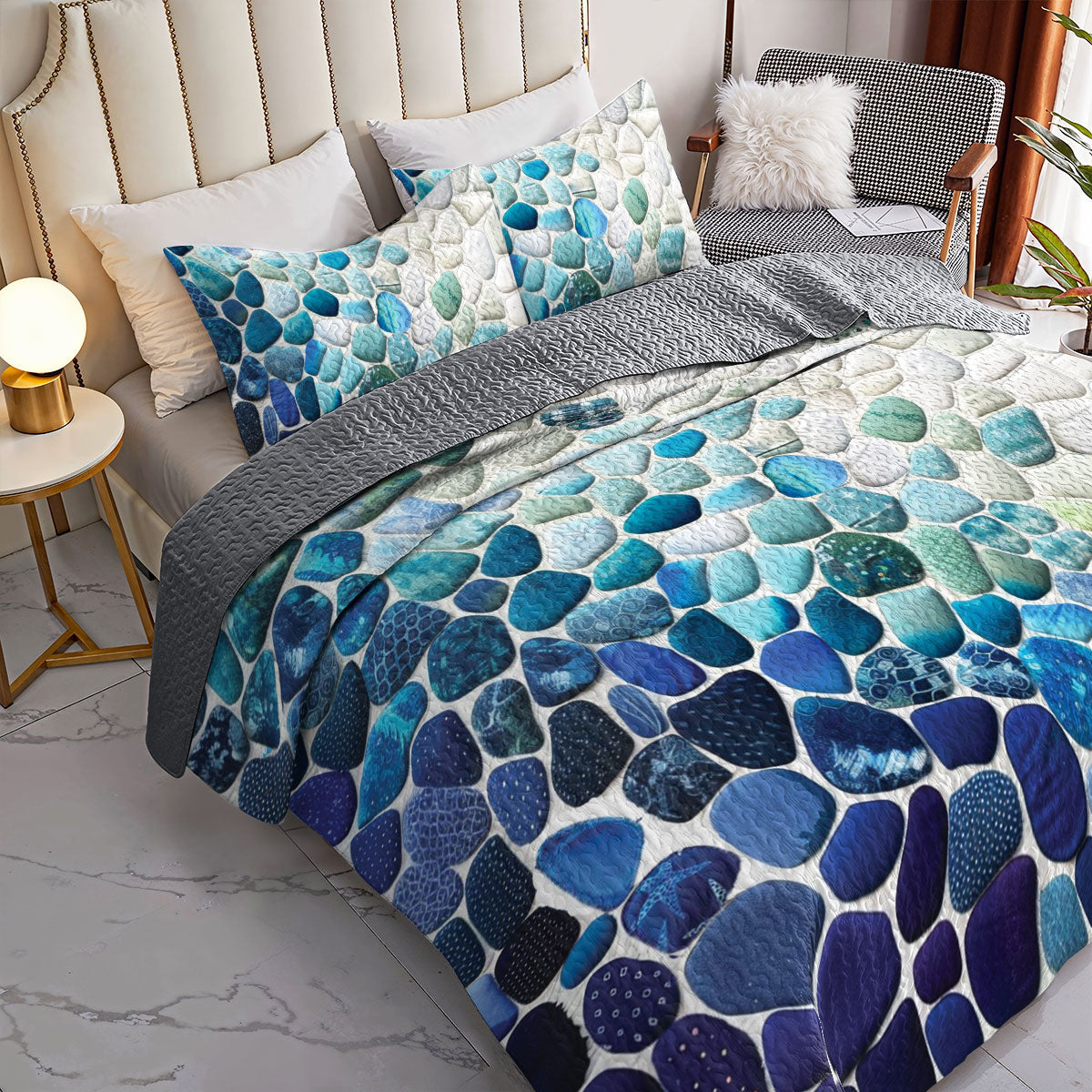 Shineful All Season Quilt 3-teiliges Set Seaside Serenity