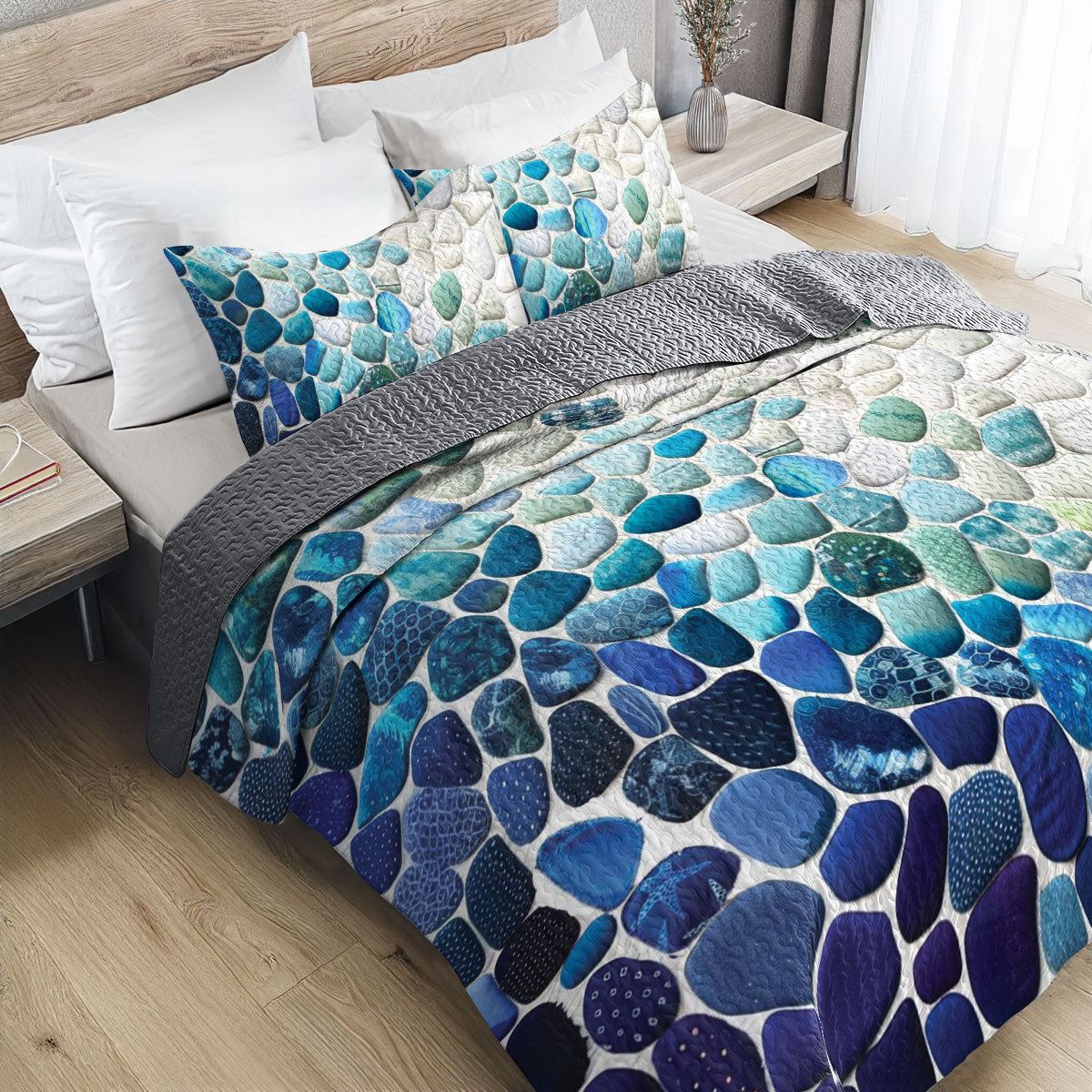 Shineful All Season Quilt 3-teiliges Set Seaside Serenity