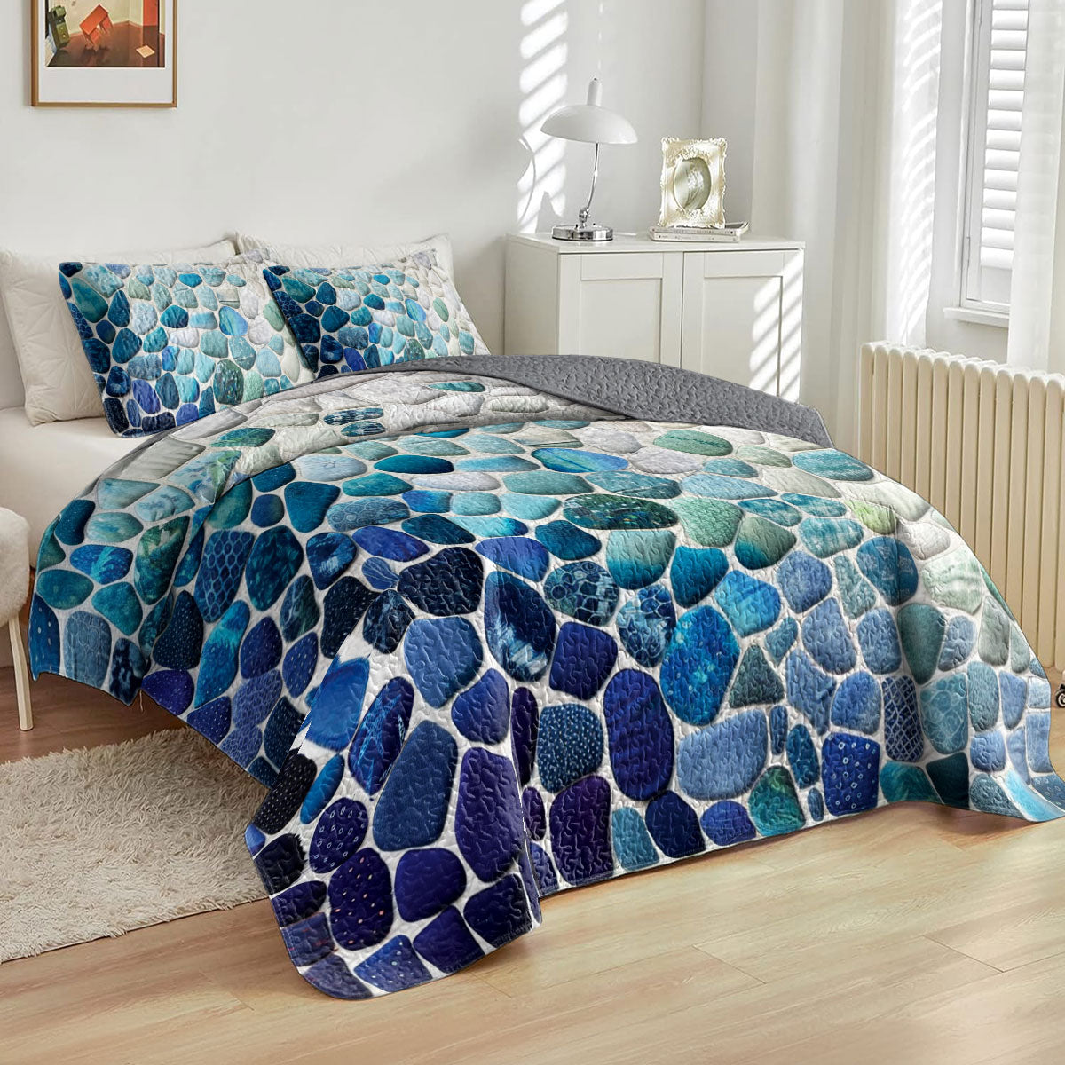 Shineful All Season Quilt 3-Piece Set Seaside Serenity