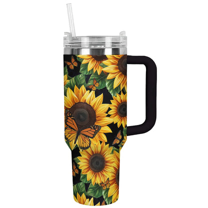 Sunflower 40 Oz Shineful™ Tumbler Beautiful Garden Mn8 40Oz