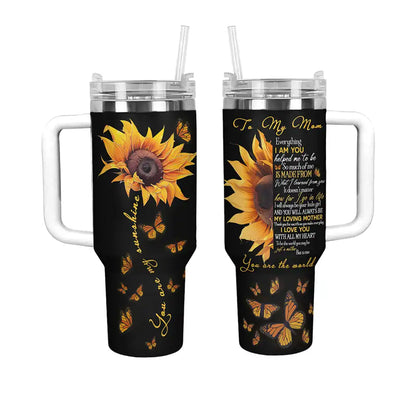 Shineful Tumbler Sunflower Mom Is The World