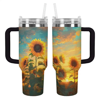 Tournesol Shineful Tumbler au coucher du soleil