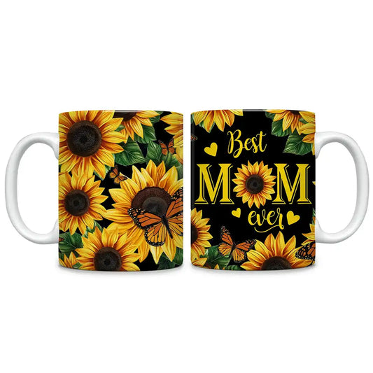 Shineful Ceramic Mug Sunflower Best Mom