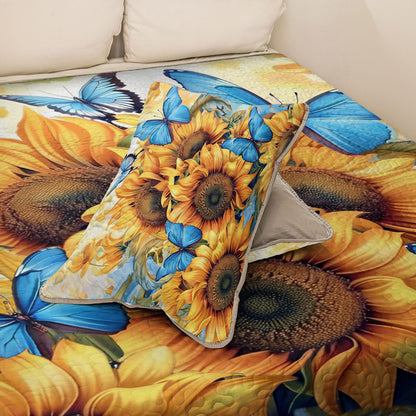 Shineful All Season Quilt 3-Piece Set Wings of Sunshine