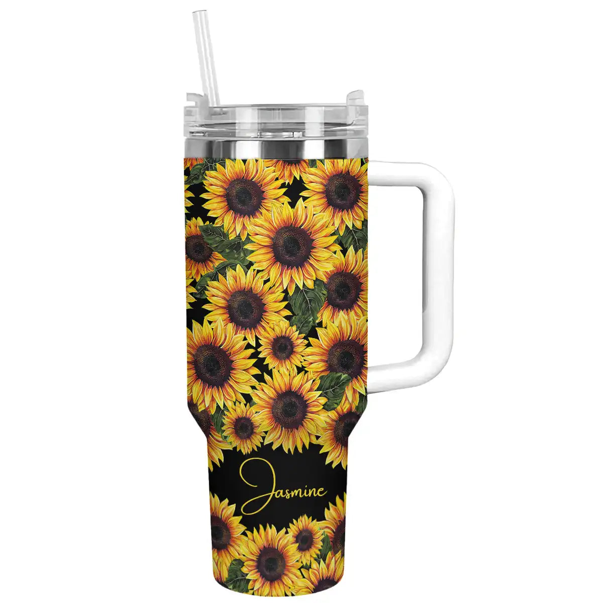 Shineful Tumbler Personalized Radiant Sunflower