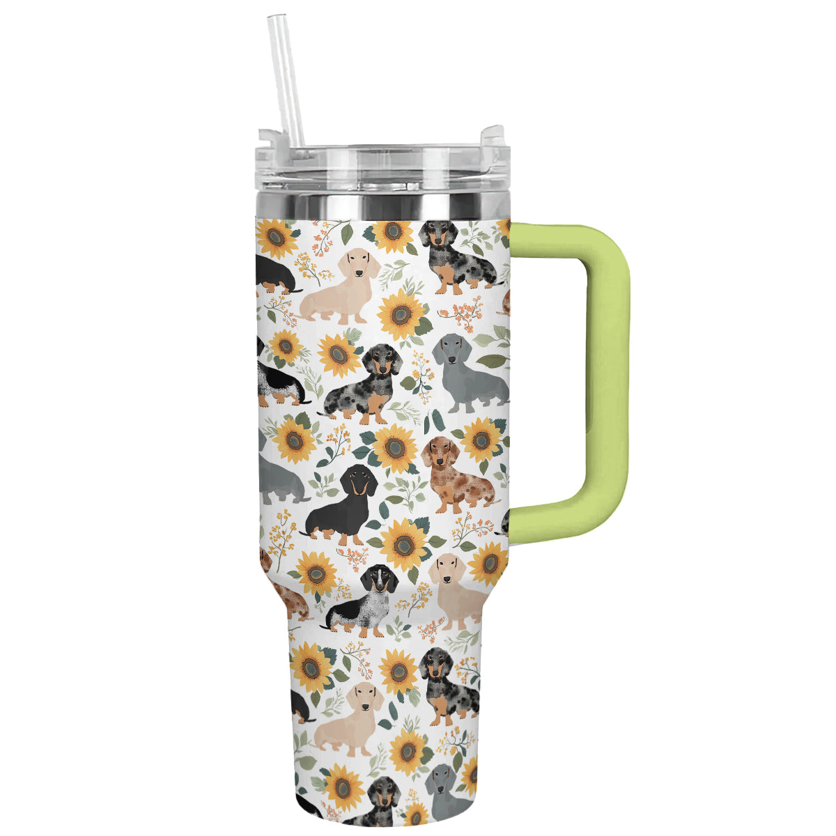 Shineful Tumbler Sunflowers & Dachshunds