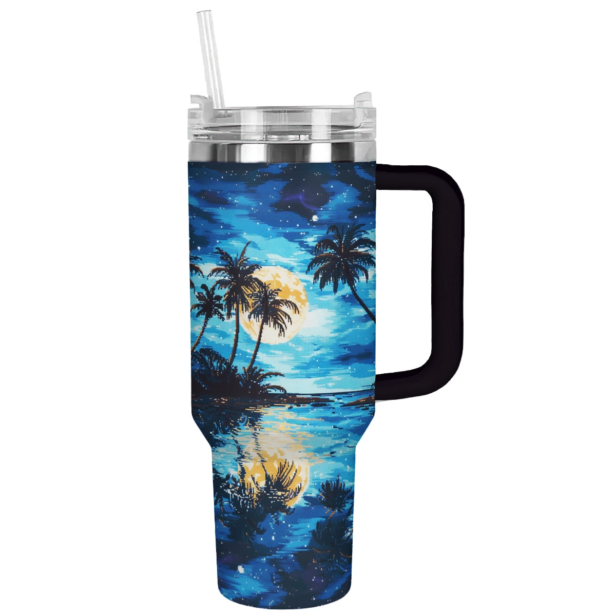 Shineful Tumbler Tropical Moonlit Reflections