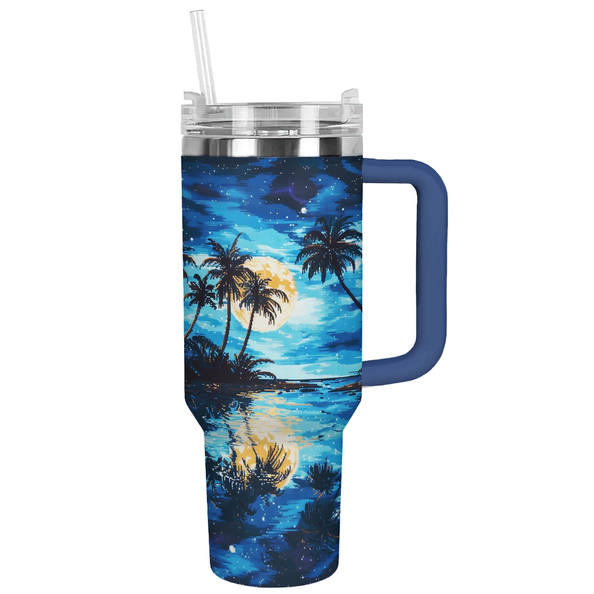 Shineful Tumbler Tropical Moonlit Reflections