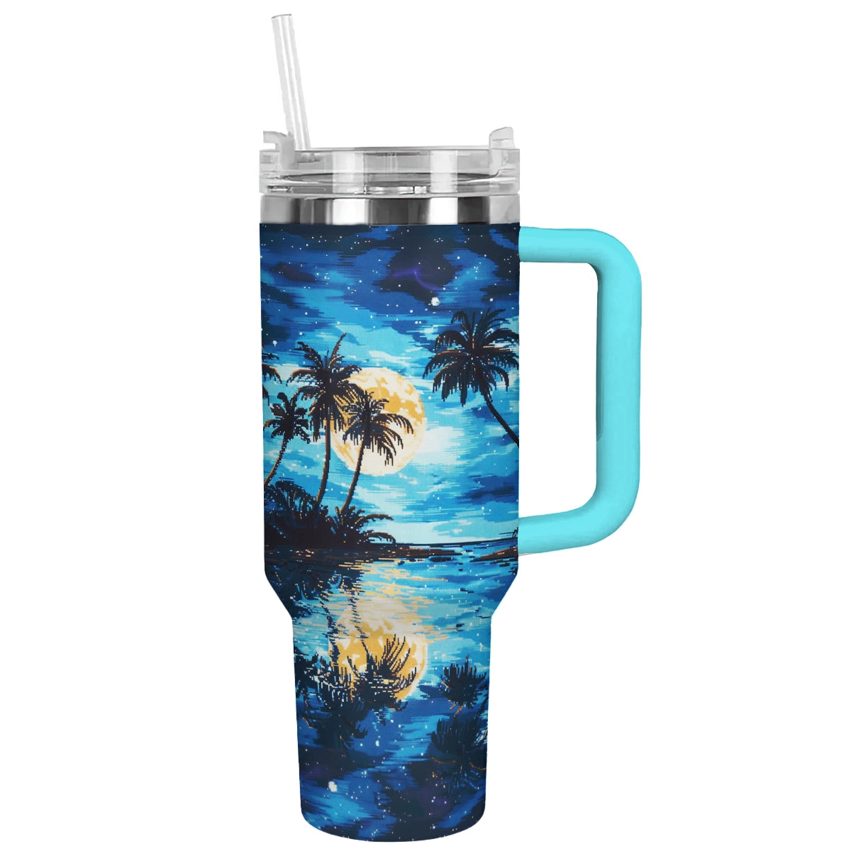 Shineful Tumbler Tropical Moonlit Reflections