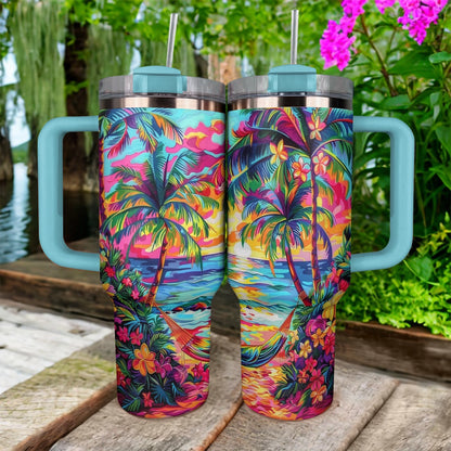 Shineful Tumbler Sunset Tropical Paradise