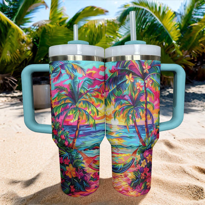 Shineful Tumbler Sunset Tropical Paradise