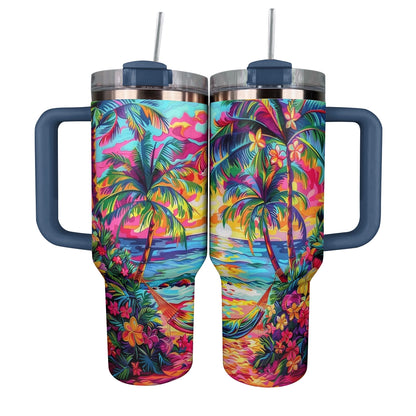 Shineful Tumbler Sunset Tropical Paradise