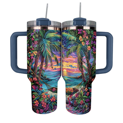 Shineful Tumbler Sunset Tropical Retreat