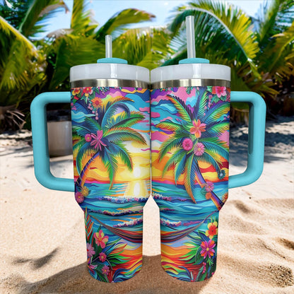 Verre Shineful Harmonie du coucher de soleil tropical