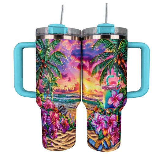 Escapade tropicale au coucher du soleil avec Shineful Tumbler