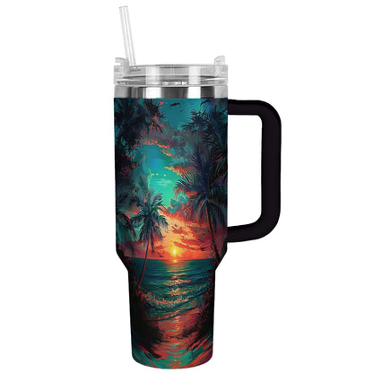 Shineful Tumbler Sunset Serenity Shores