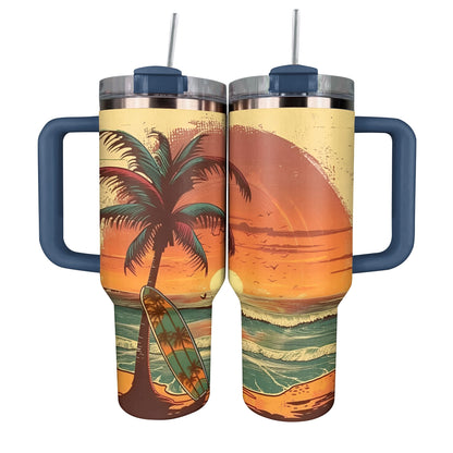 Shineful Tumbler Tropical Sunset Surfing Adventure