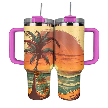 Shineful Tumbler Tropical Sunset Surfing Adventure