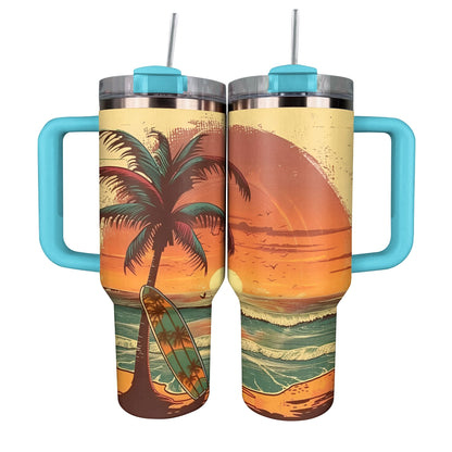 Shineful Tumbler Tropical Sunset Surfing Adventure