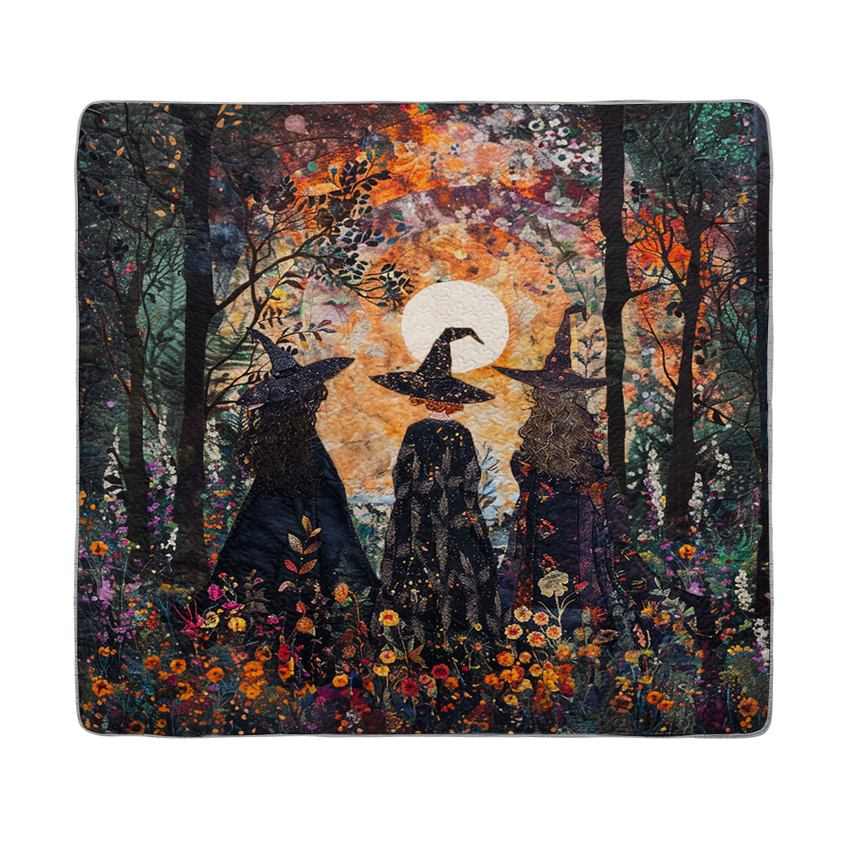 Shineful All Season Quilt 3-Piece Set Whispering Witches