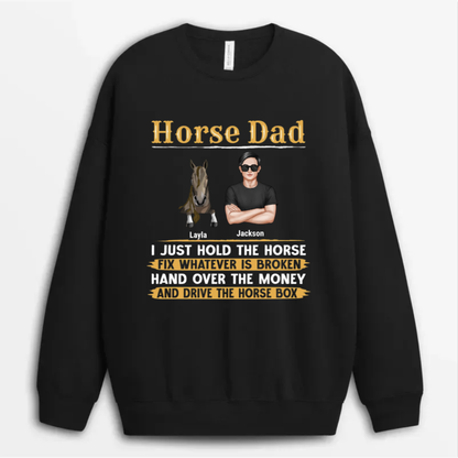 Shineful Father Gift - Horse Dad Personalized Unisex T-Shirt