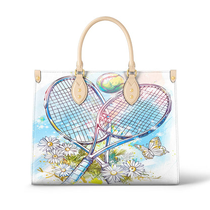 Glänzende Ledertasche Tennis Lovely