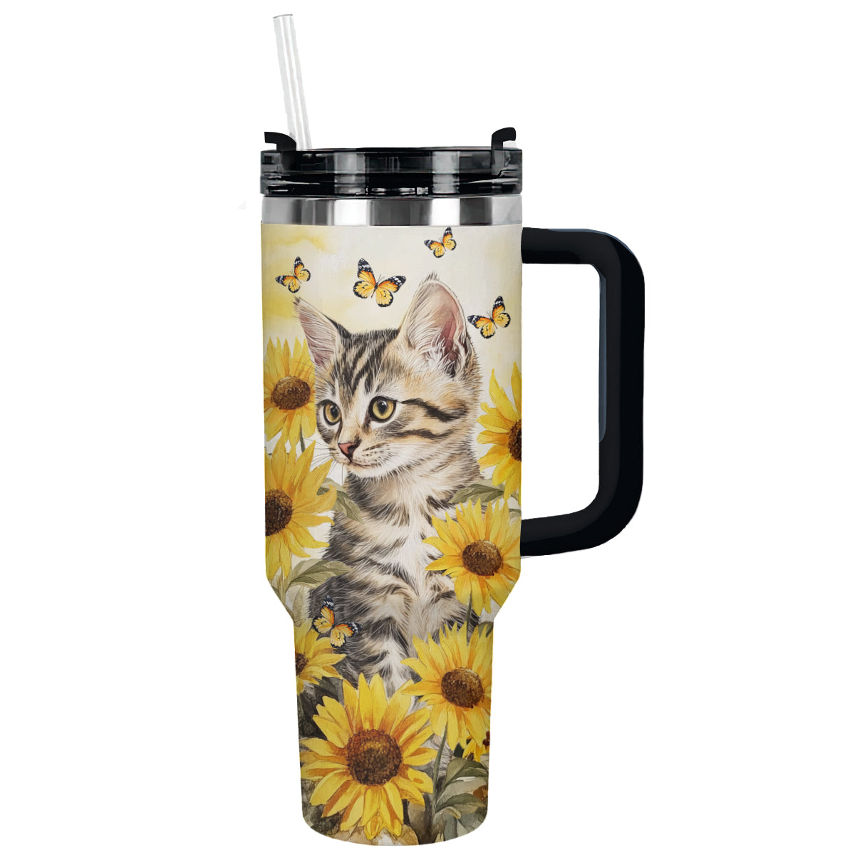 Shineful Tumbler Sunflower Tabby Cat