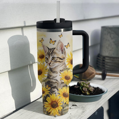 Shineful Tumbler Sunflower Tabby Cat