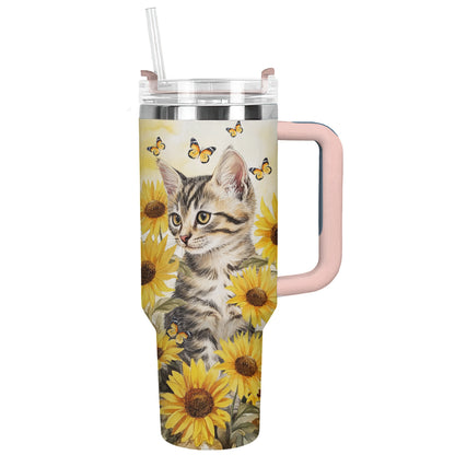 Shineful Tumbler Sunflower Tabby Cat