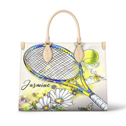 Shineful Personalized Leather Bag Charming Tennis