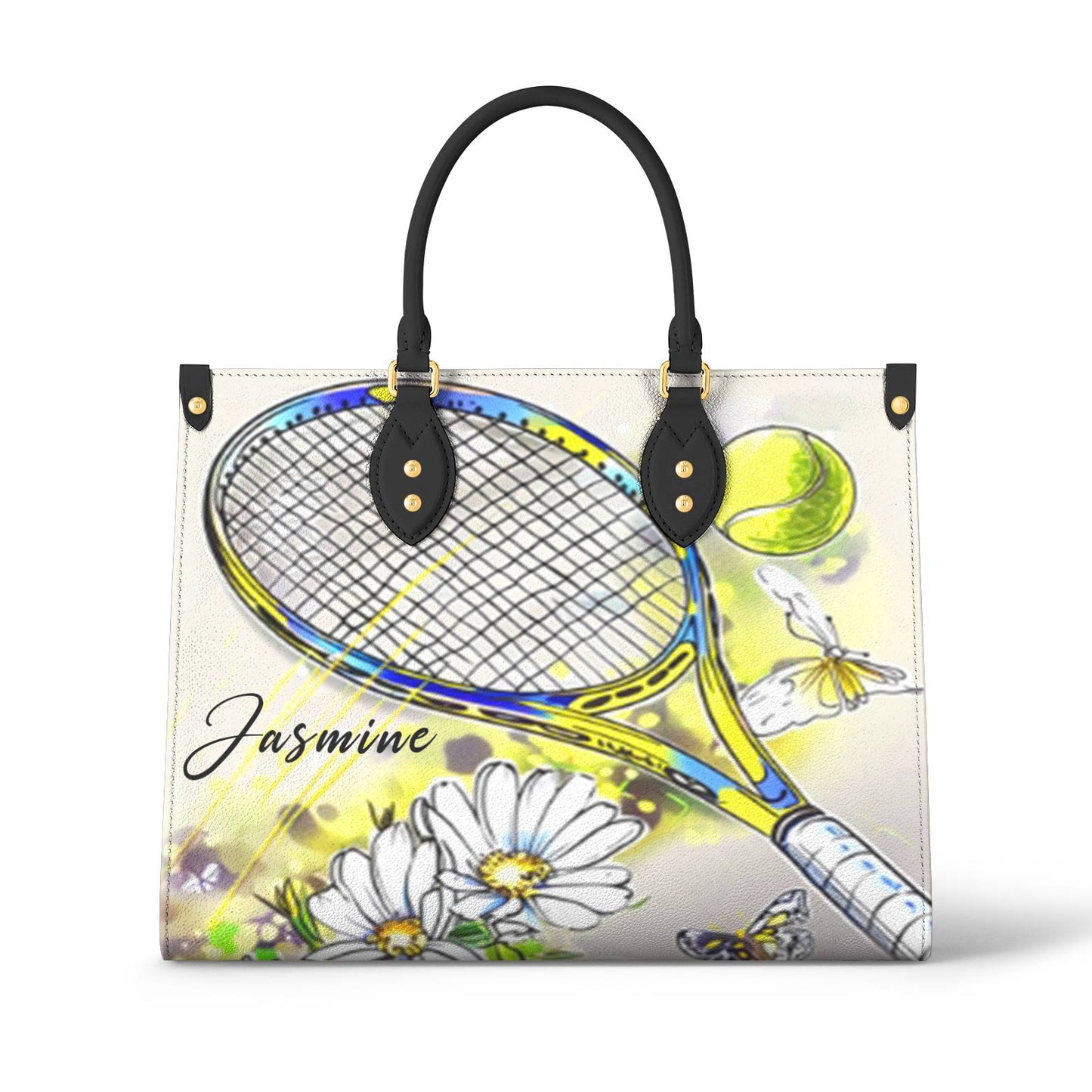 Shineful Personalized Leather Bag Charming Tennis