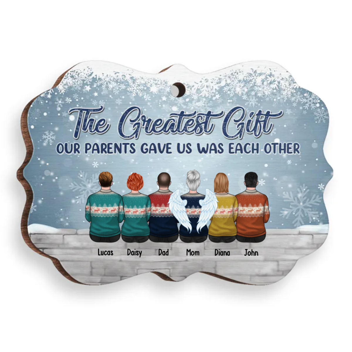 Family - The Greatest Gift Our Parents Gave Us Was Each Other Shinefulgift® Perzonalized Wooden