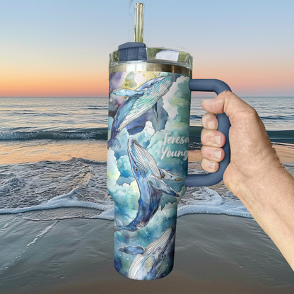 Shineful Personalized Tumbler Whale of Dreams