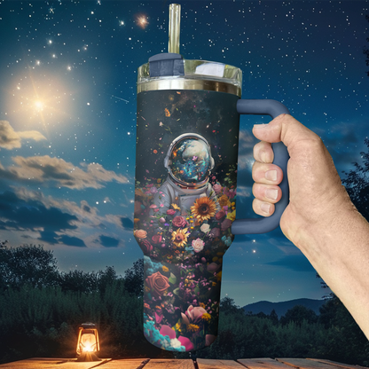 Shineful Tumbler Interstellar Astronaut Flora