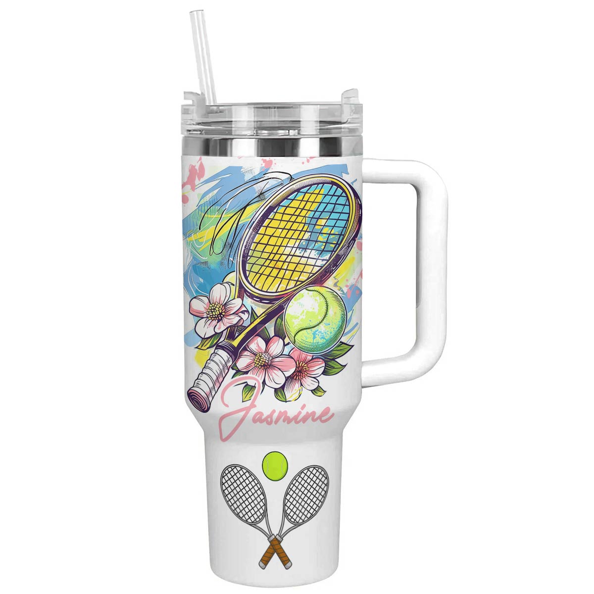 Shineful Personalized Tumbler Tennis Lovely