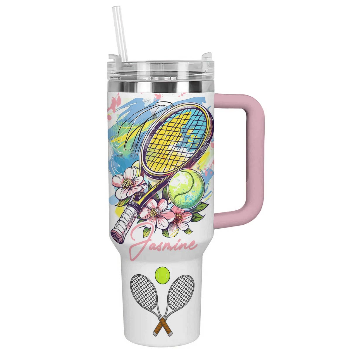 Shineful Personalized Tumbler Tennis Lovely