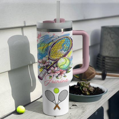 Shineful Personalized Tumbler Tennis Lovely