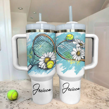 Shineful Personalized Tumbler Live Love Tennis