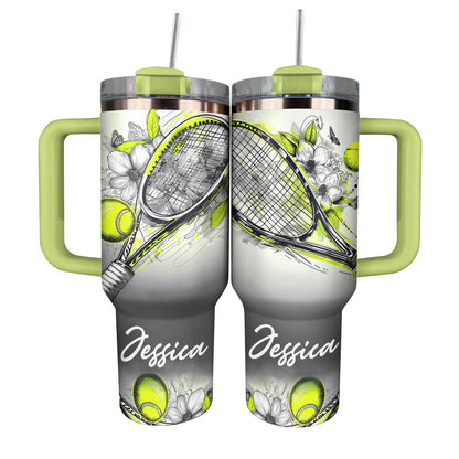 Shineful Personalized Tumbler Splendid Tennis