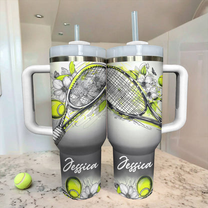 Shineful Personalized Tumbler Splendid Tennis